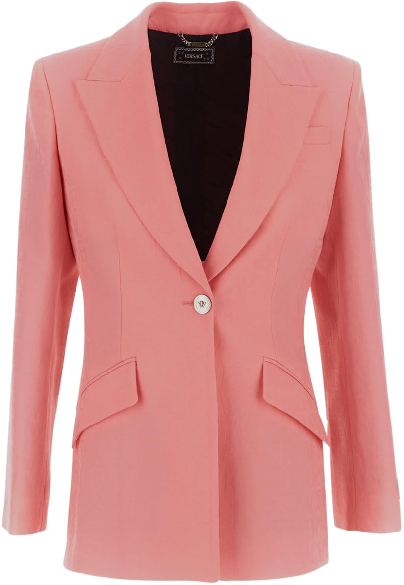 Versace All-Over Logo Informal Jacket Roze