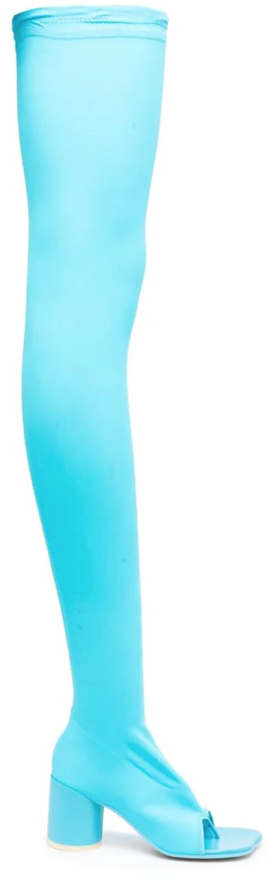 MM6 Maison Margiela Thigh High Boots Blue Blauw