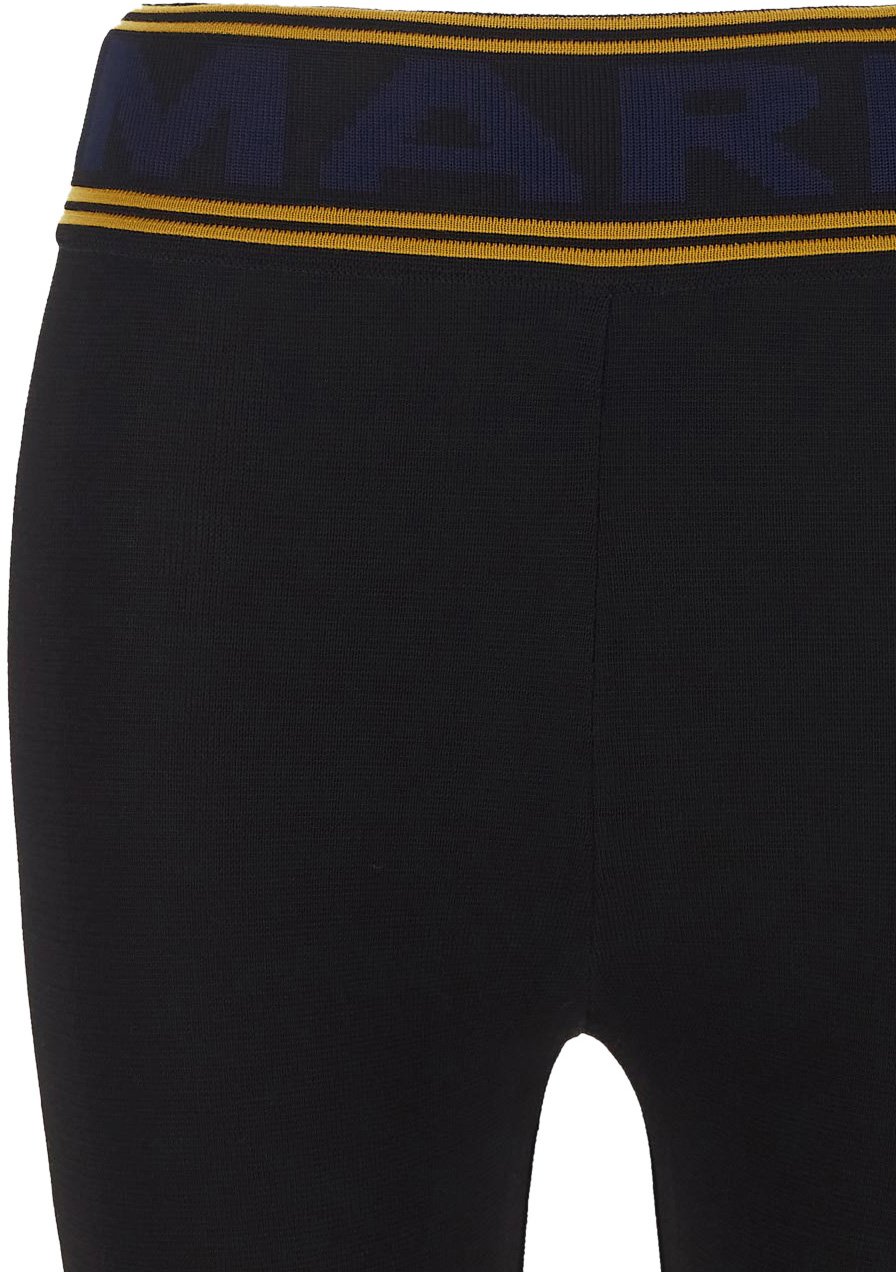 Marni Logo Waistband Leggings Zwart