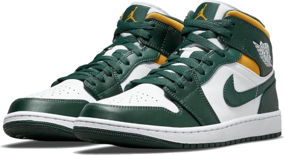 Nike Air Jordan 1 Mid Sonics (GS) Groen