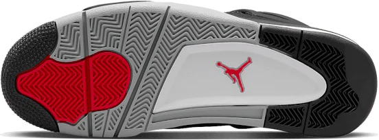 Nike Air Jordan 4 Black Canvas (GS) Zwart