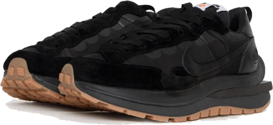 Nike Vaporwaffle Sacai Black Gum Zwart