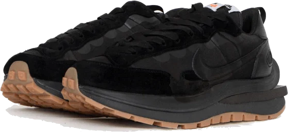 Nike Vaporwaffle Sacai Black Gum GS Zwart