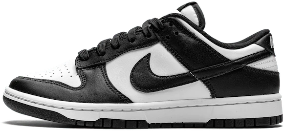 Nike Dunk Low Black White Zwart