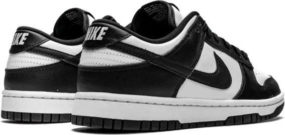 Nike Dunk Low Black White Zwart