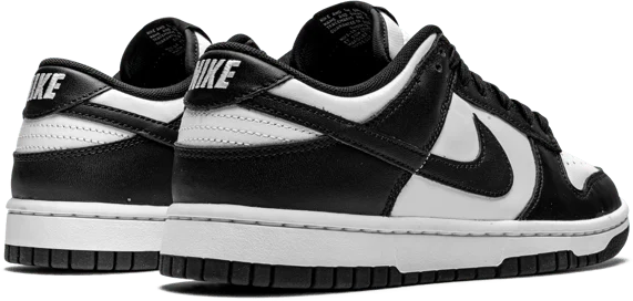 Nike Dunk Low Black White Zwart