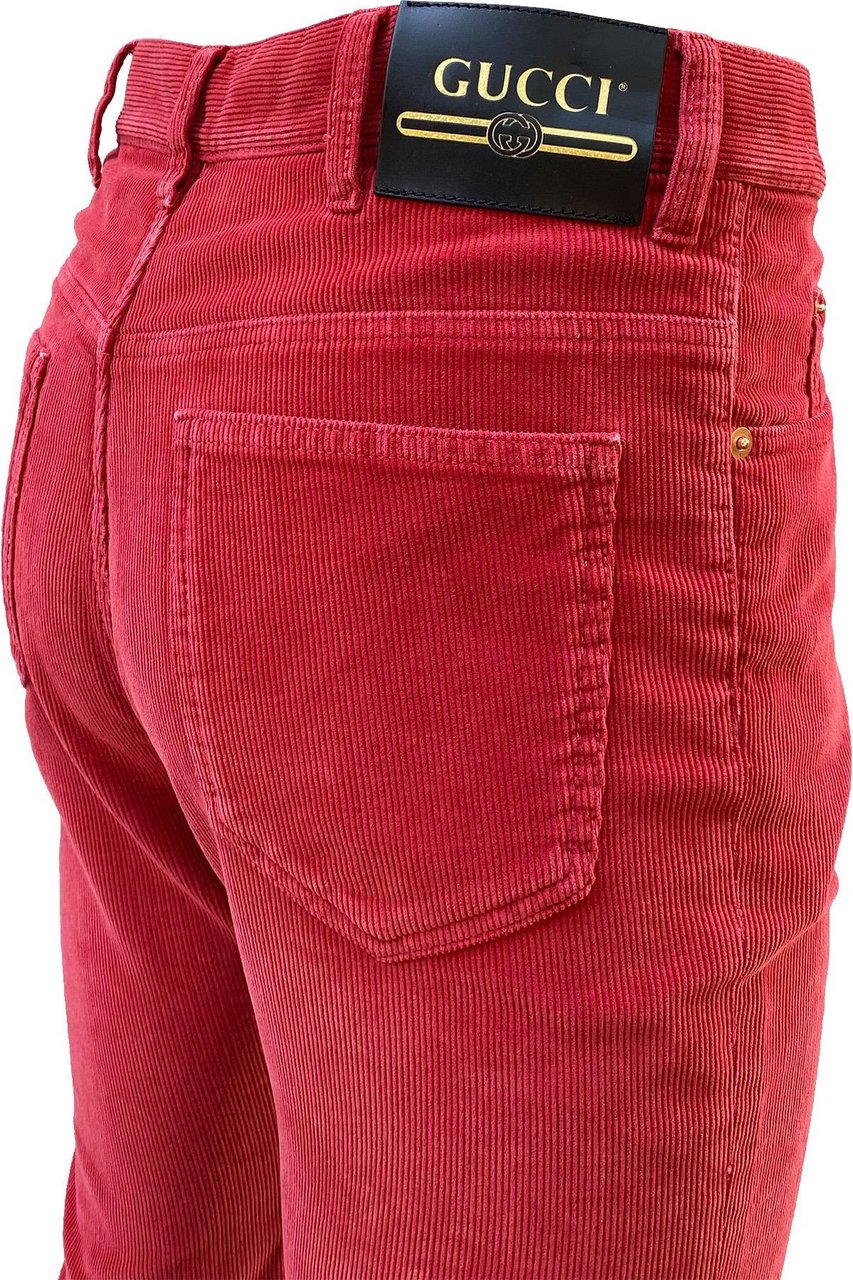 Gucci Gucci Velvet Trousers Rood