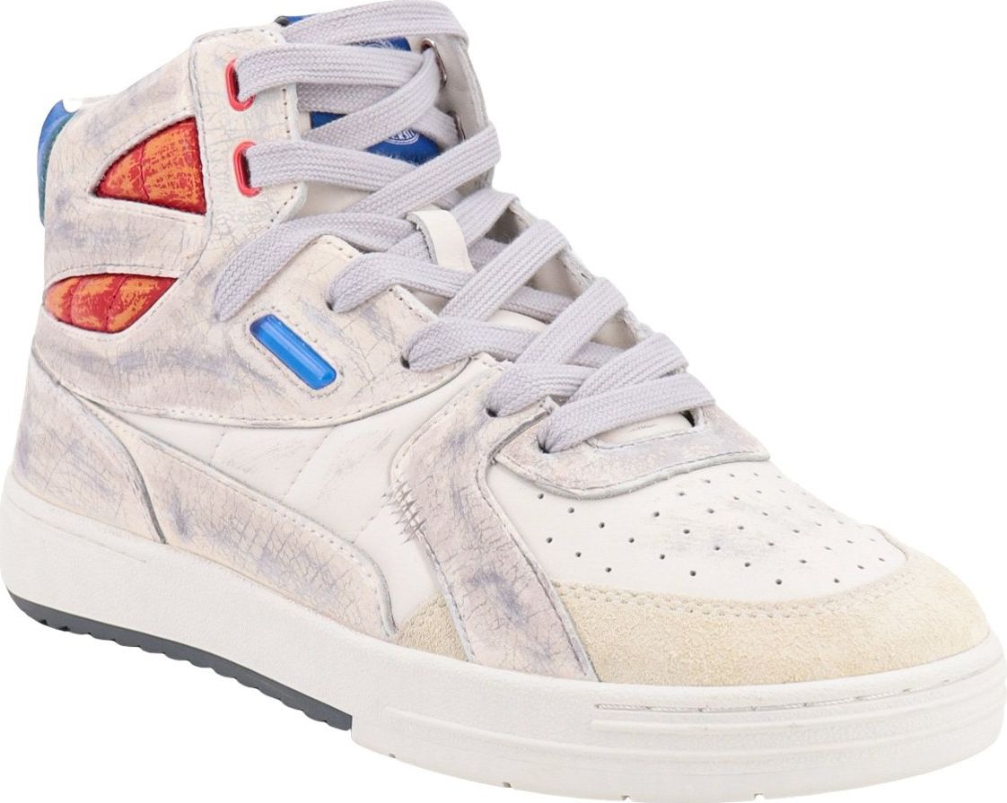 Palm Angels Vintage high-top university sneakers Wit