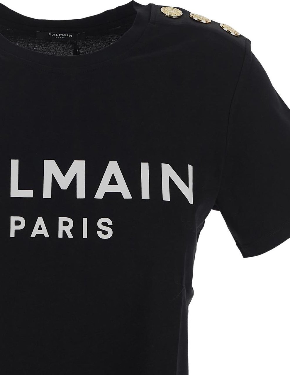 Balmain Logoed T-Shirt Zwart