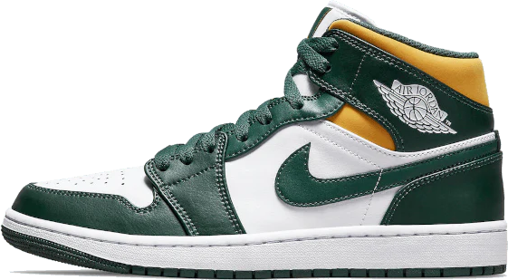 Nike Air Jordan 1 Mid Sonics (GS) Groen