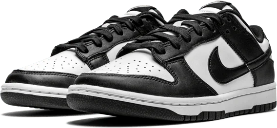 Nike Dunk Low Black White Zwart