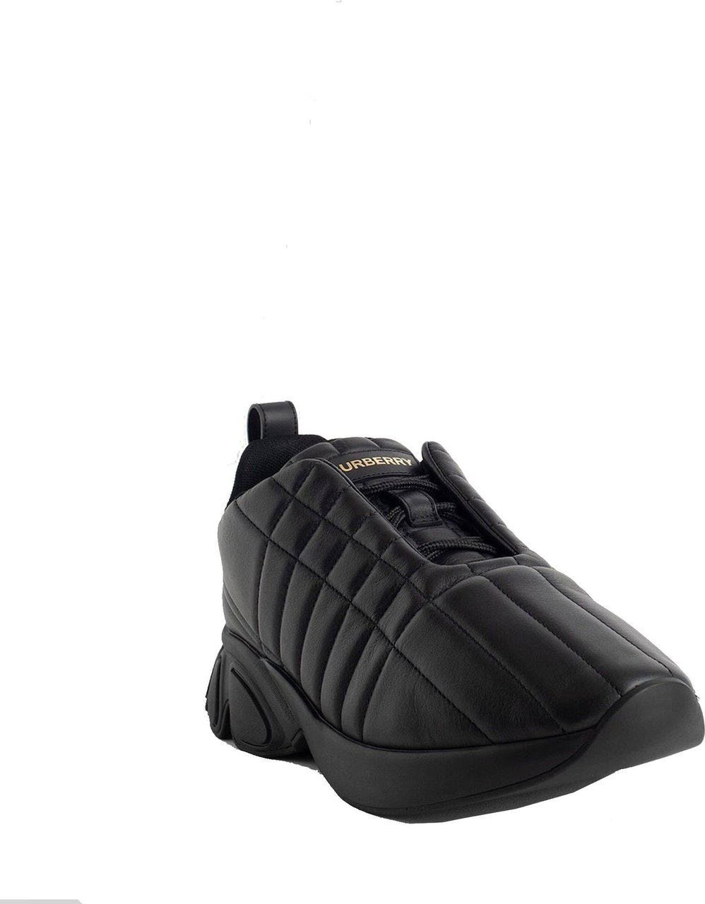 Burberry Burberry Leather Sneakers Zwart