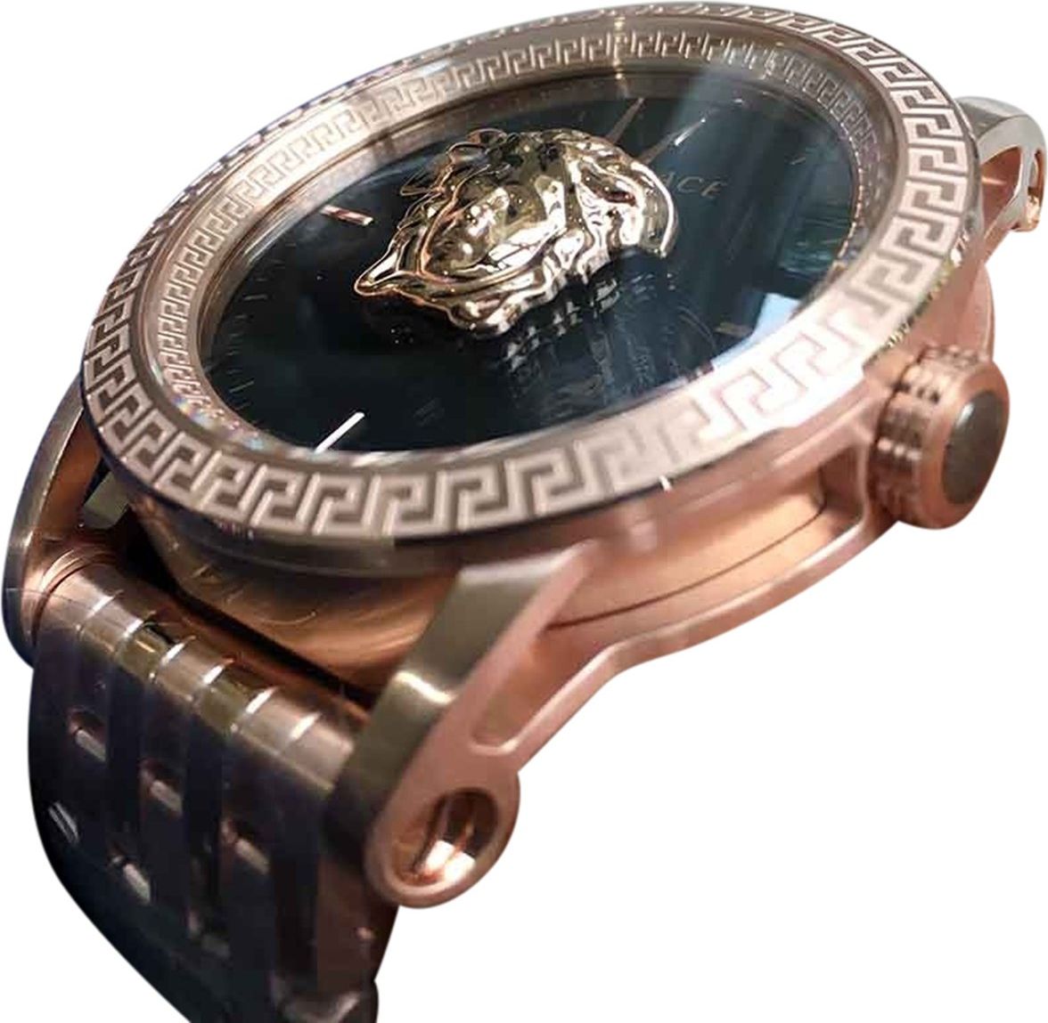 Versace VERD00718 Palazzo heren horloge 43 mm Zwart