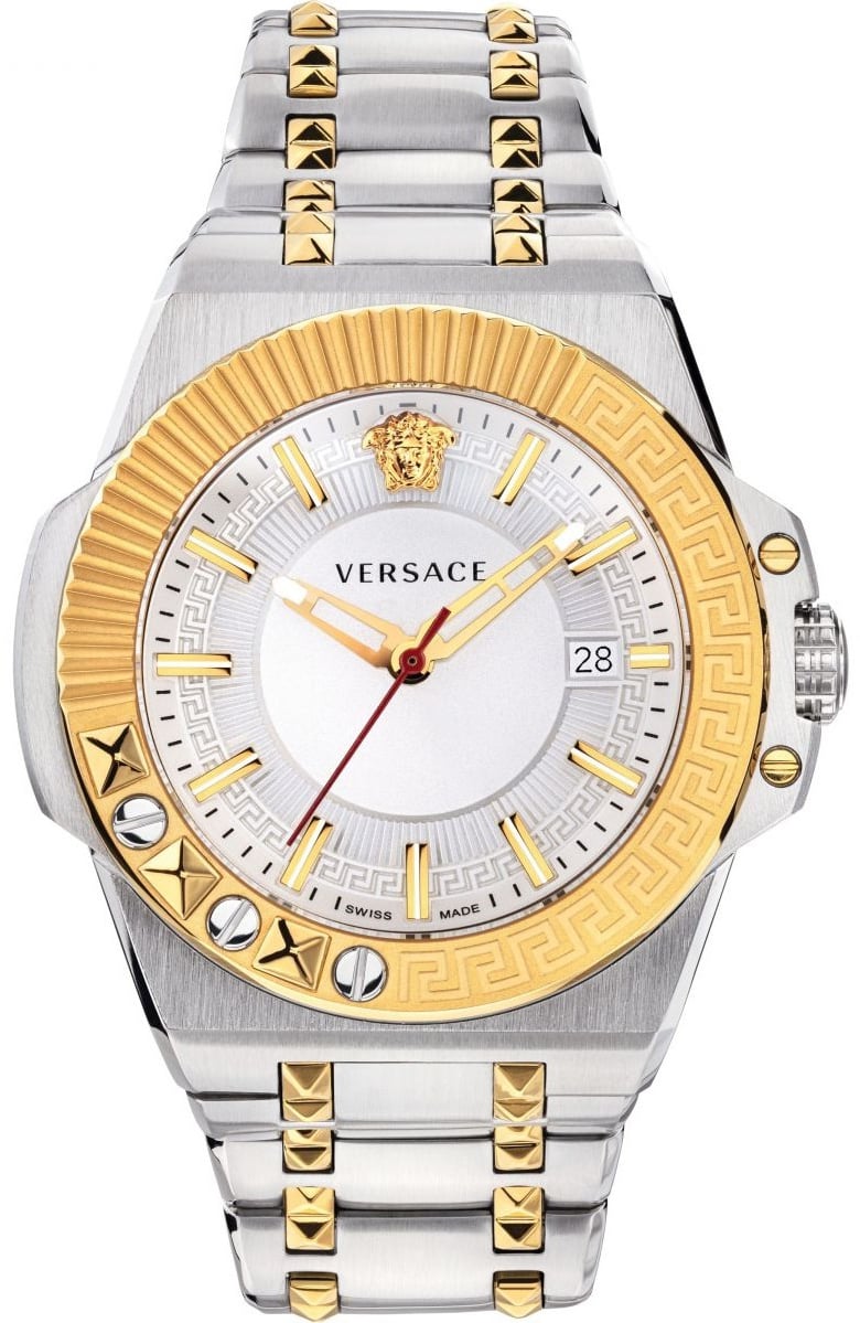 Versace VEDY00519 Chain Reaction heren horloge 45 mm Wit