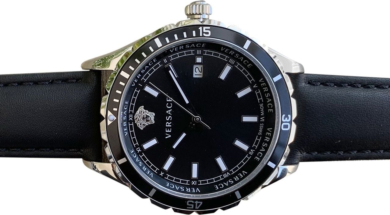 Versace VE3A00120 Hellenyium heren horloge 42 mm Zwart