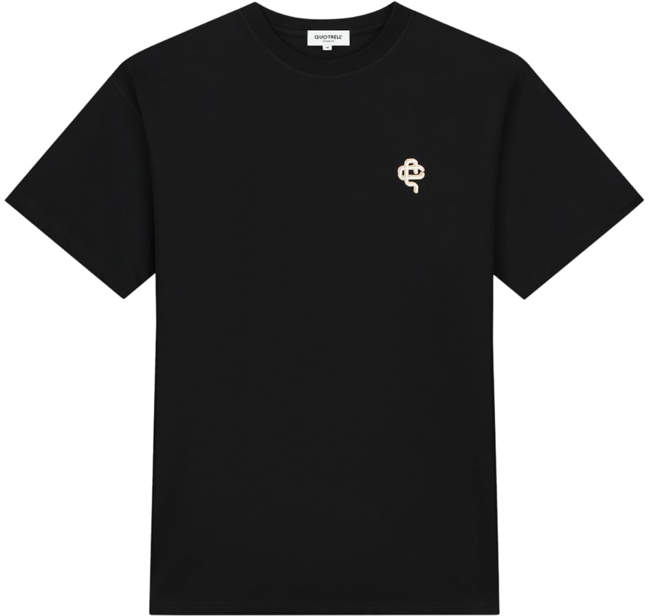 Quotrell Florence T-shirt | Black/sand Zwart