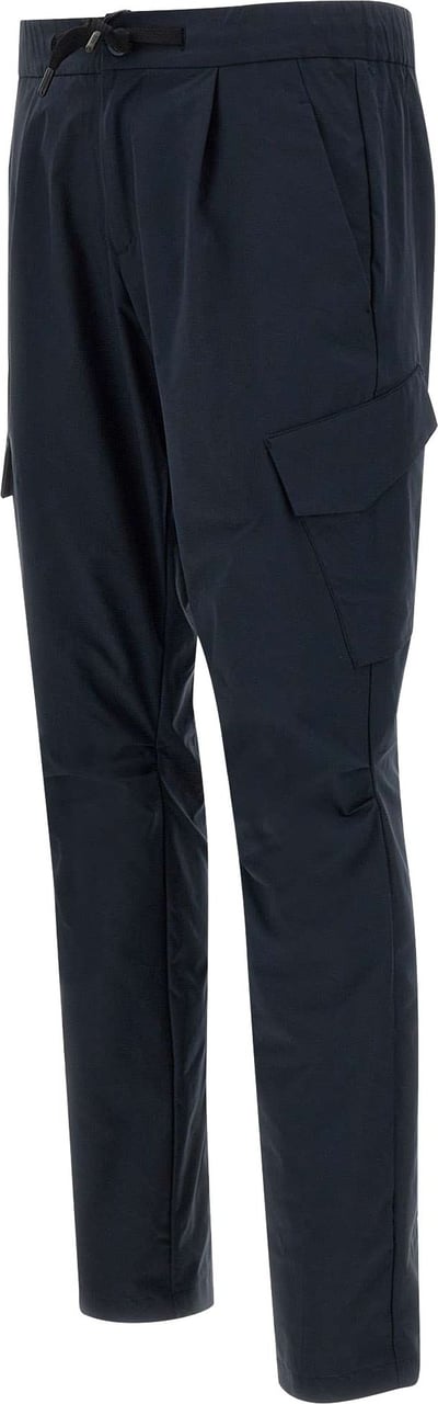 Herno Trousers Blue Blauw