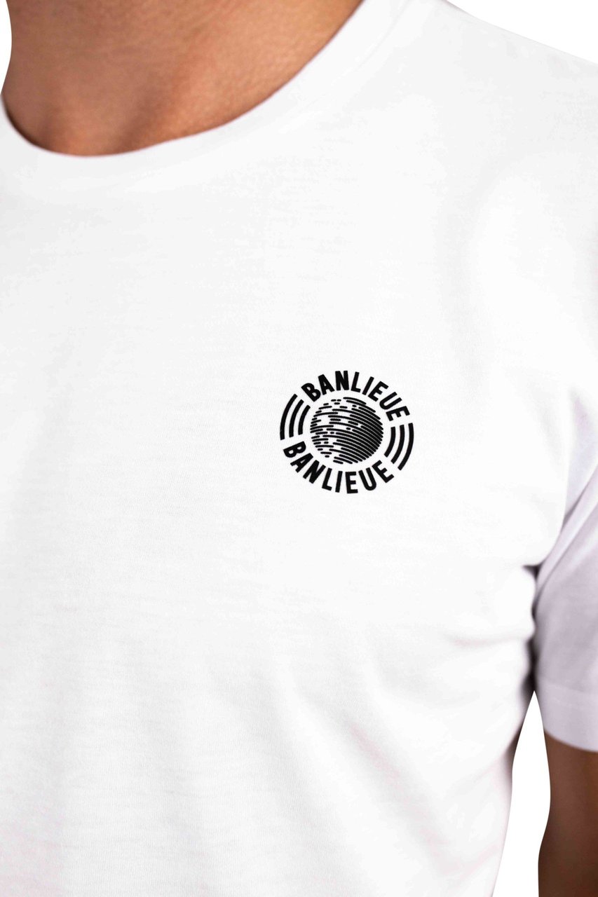 Clan de Banlieue Banlieue 2 Pack T-Shirt Heren Wit Wit