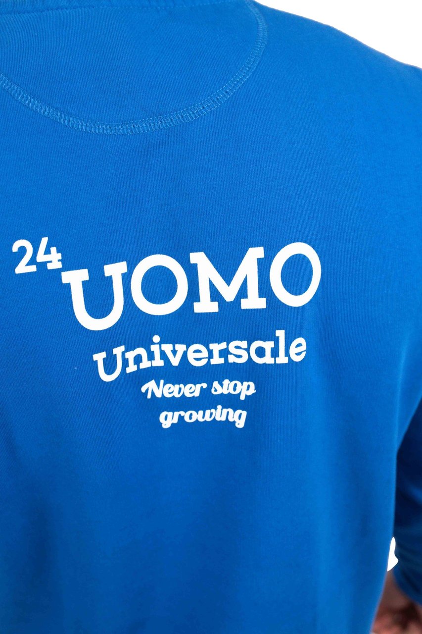 24 Uomo Universale Sweater Heren Kobalt Blauw Blauw