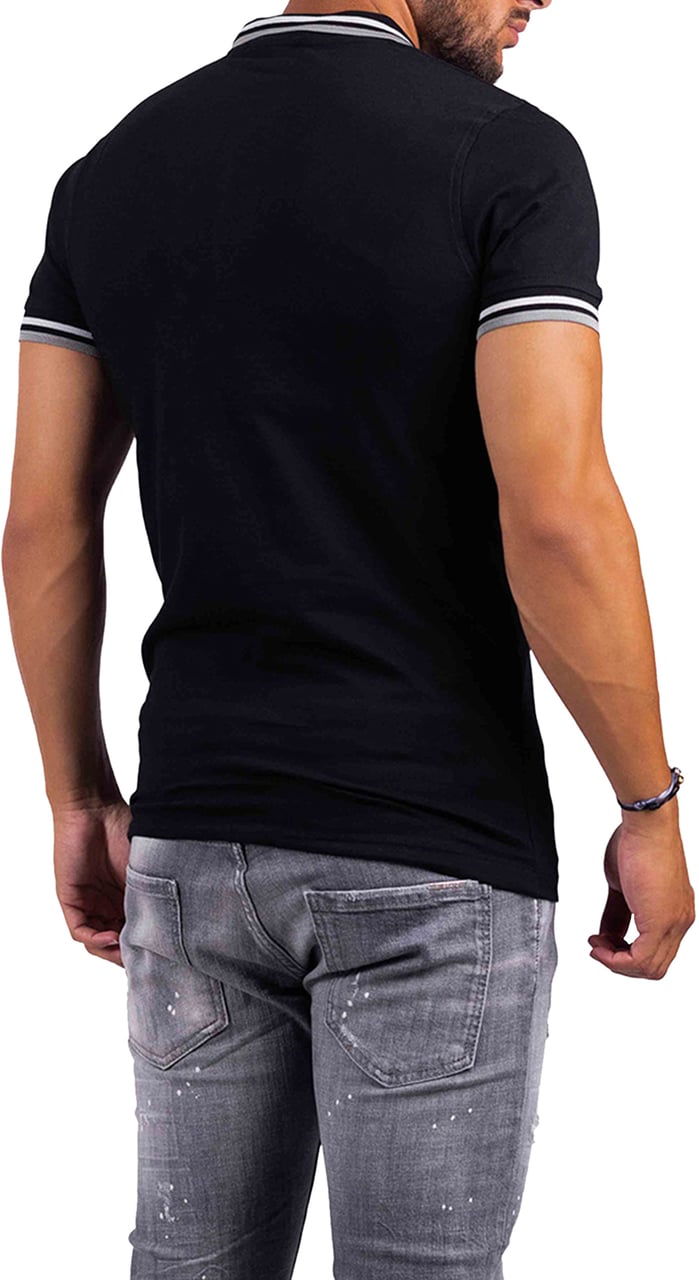 Quotrell Couture Avergne Polo Heren Zwart/Zwart Zwart