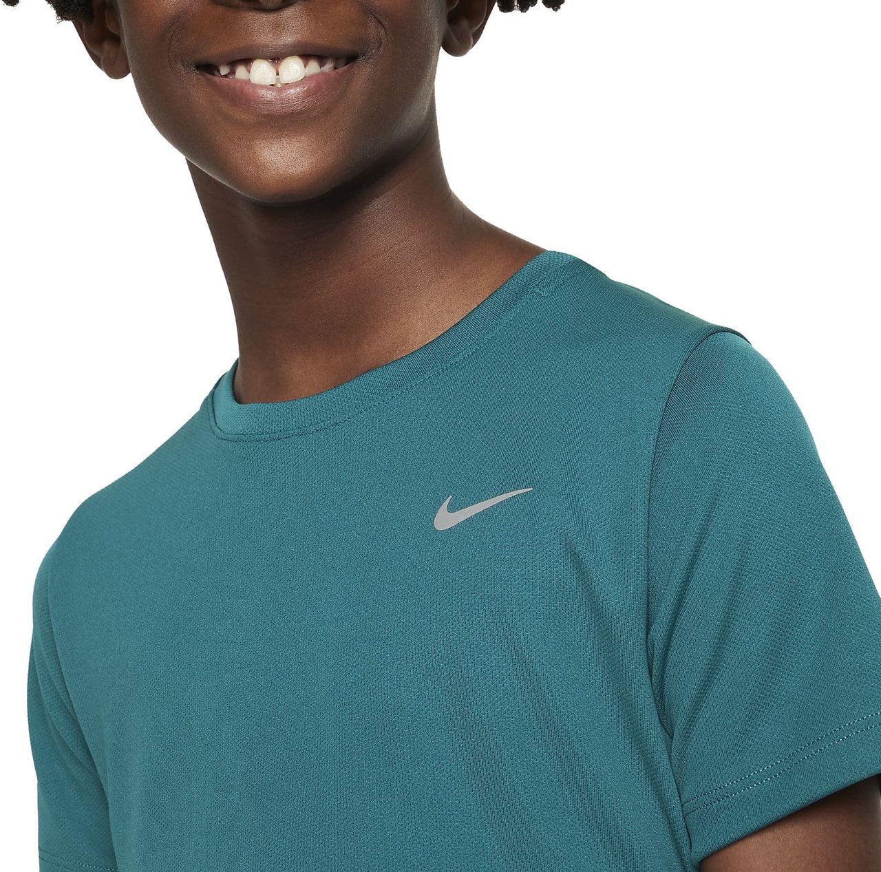 Nike Dri-Fit Miler T-Shirt Kids Blauw Blauw