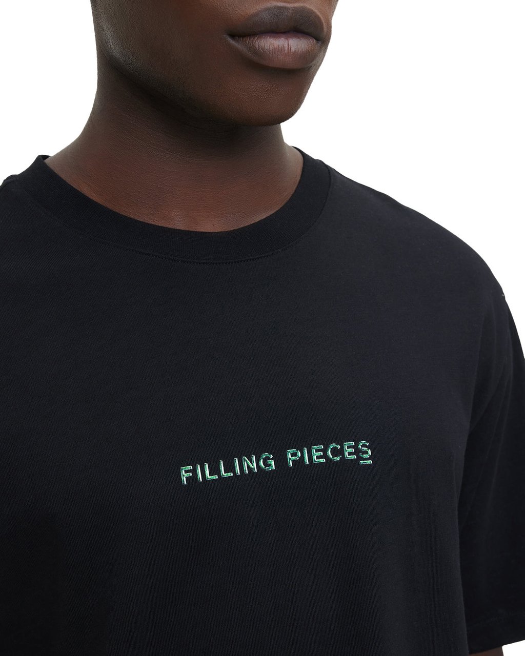 Filling Pieces T-shirt Carabiner Black Zwart
