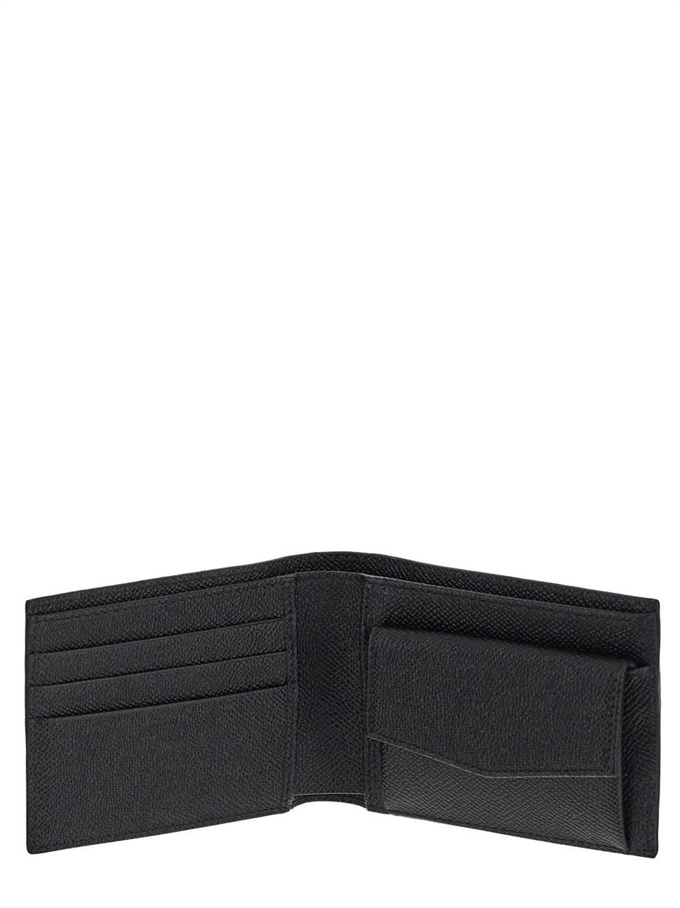 Dolce & Gabbana Bi-fold Wallet With Coin Pocket And Logo Tag Zwart