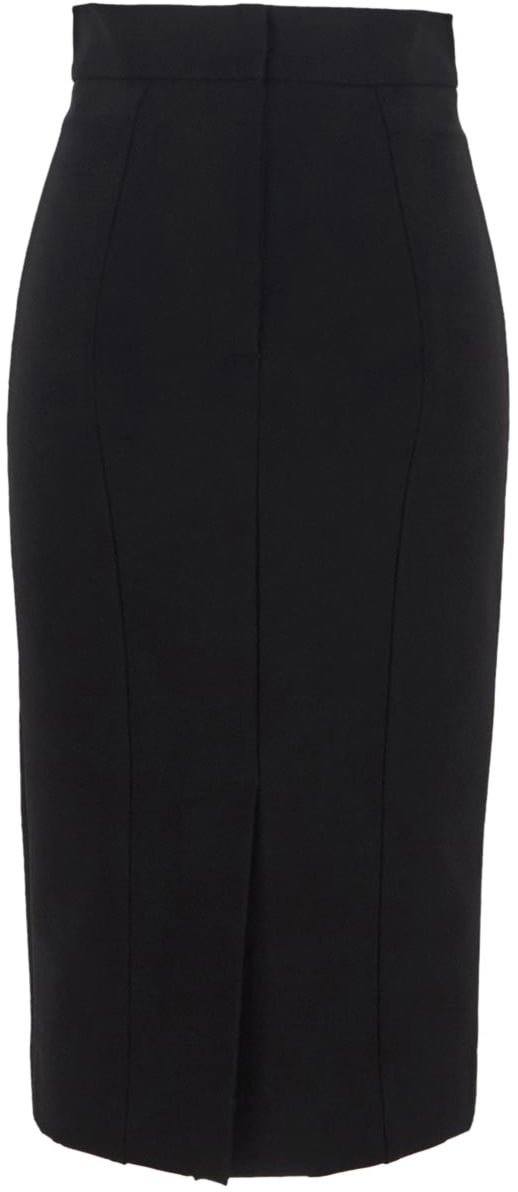 Dolce & Gabbana Pencil Midi Skirt Zwart