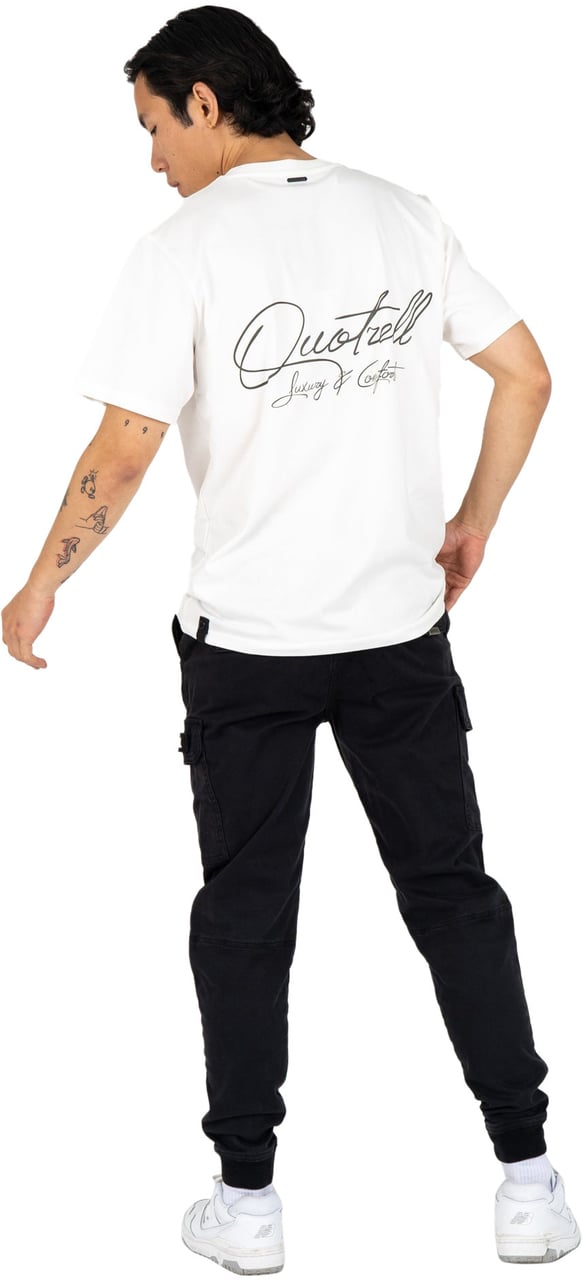 Quotrell Bologna T-shirt | Off White/brown Wit