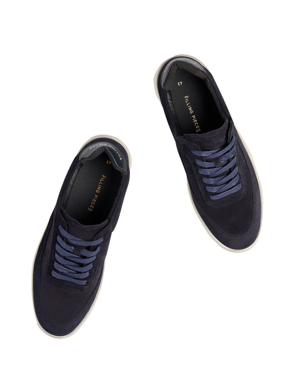 Filling Pieces Mondo Organic Suede Navy Blauw
