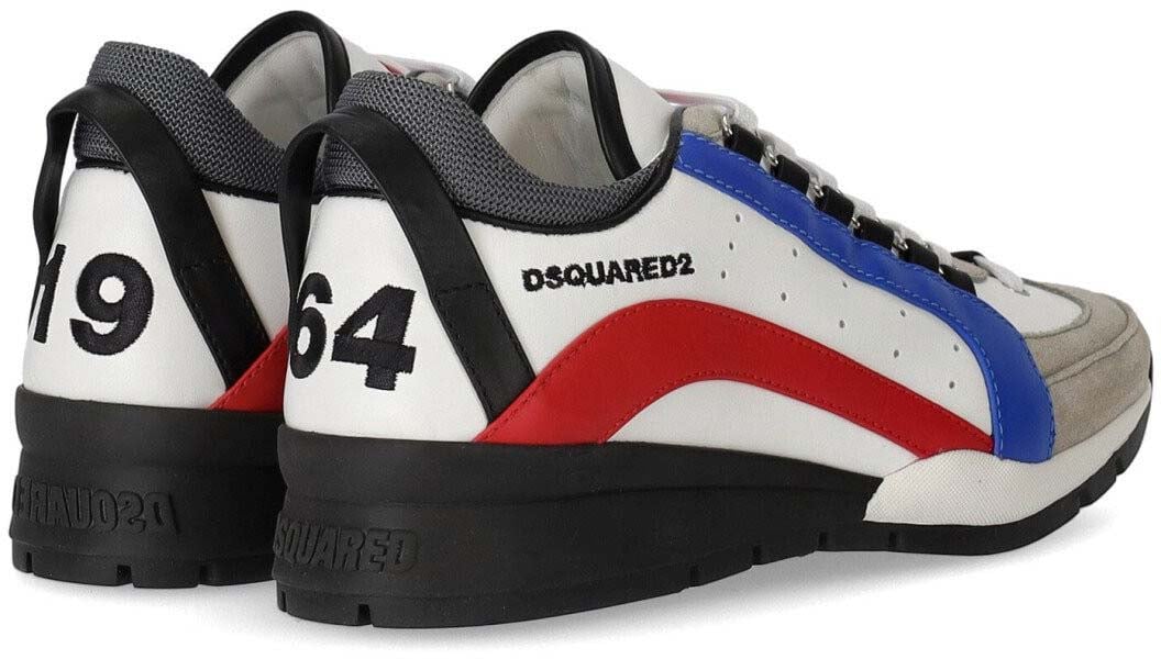 Dsquared2 Legendary White Blue Red Sneaker White Wit