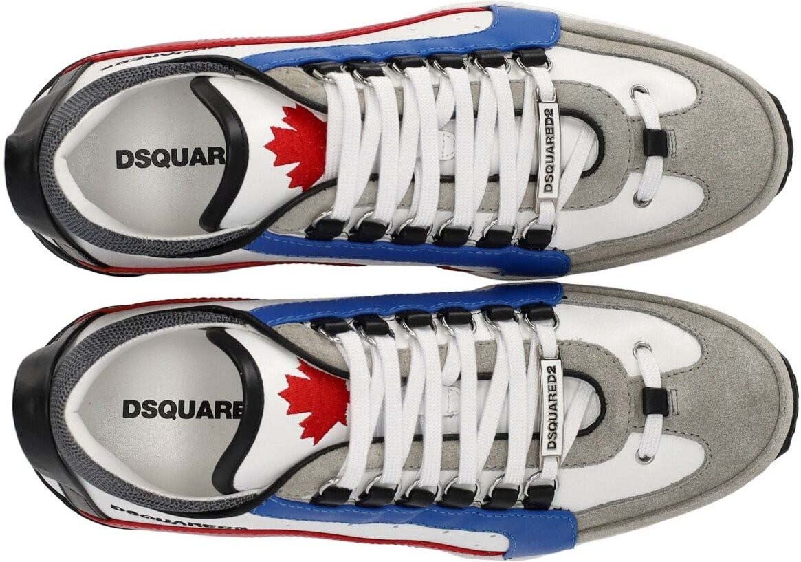 Dsquared2 Legendary White Blue Red Sneaker White Wit