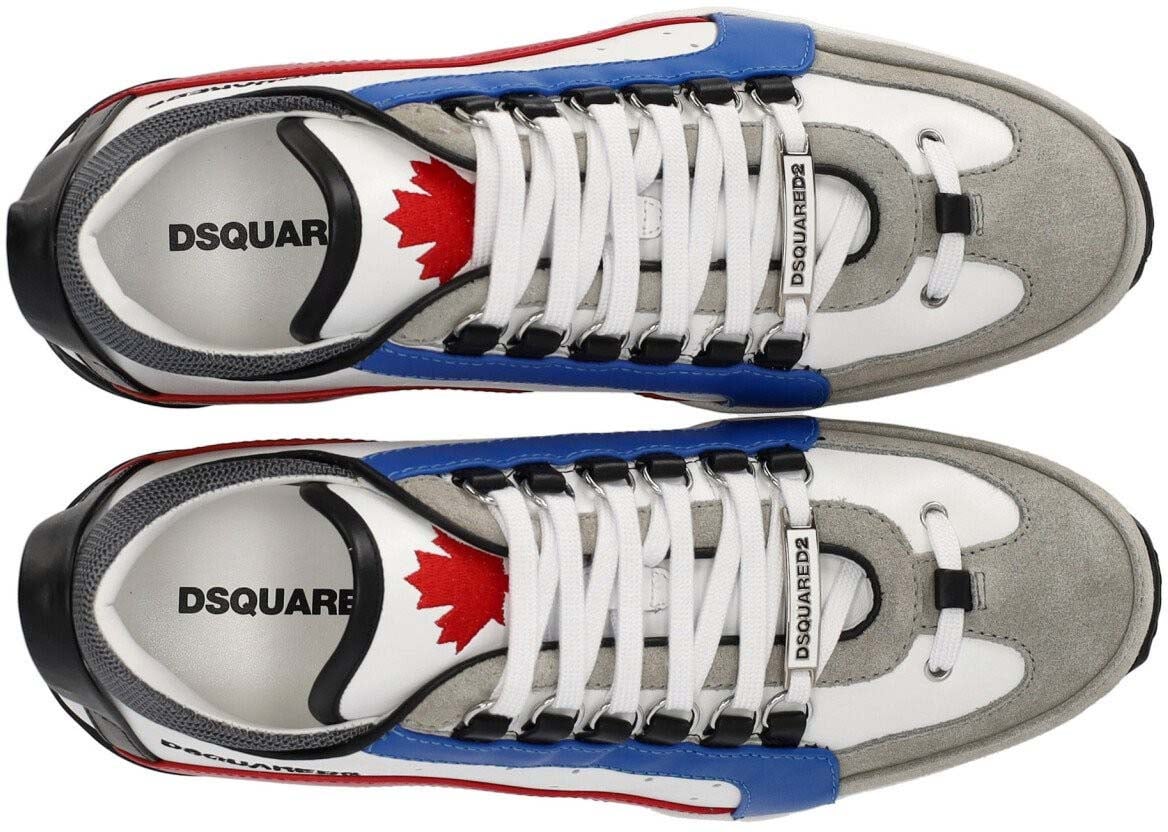 Dsquared2 Legendary White Blue Red Sneaker White Wit