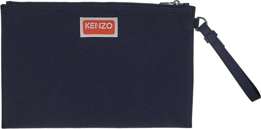 Kenzo Large Clutch Blauw