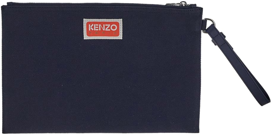 Kenzo Large Clutch Blauw