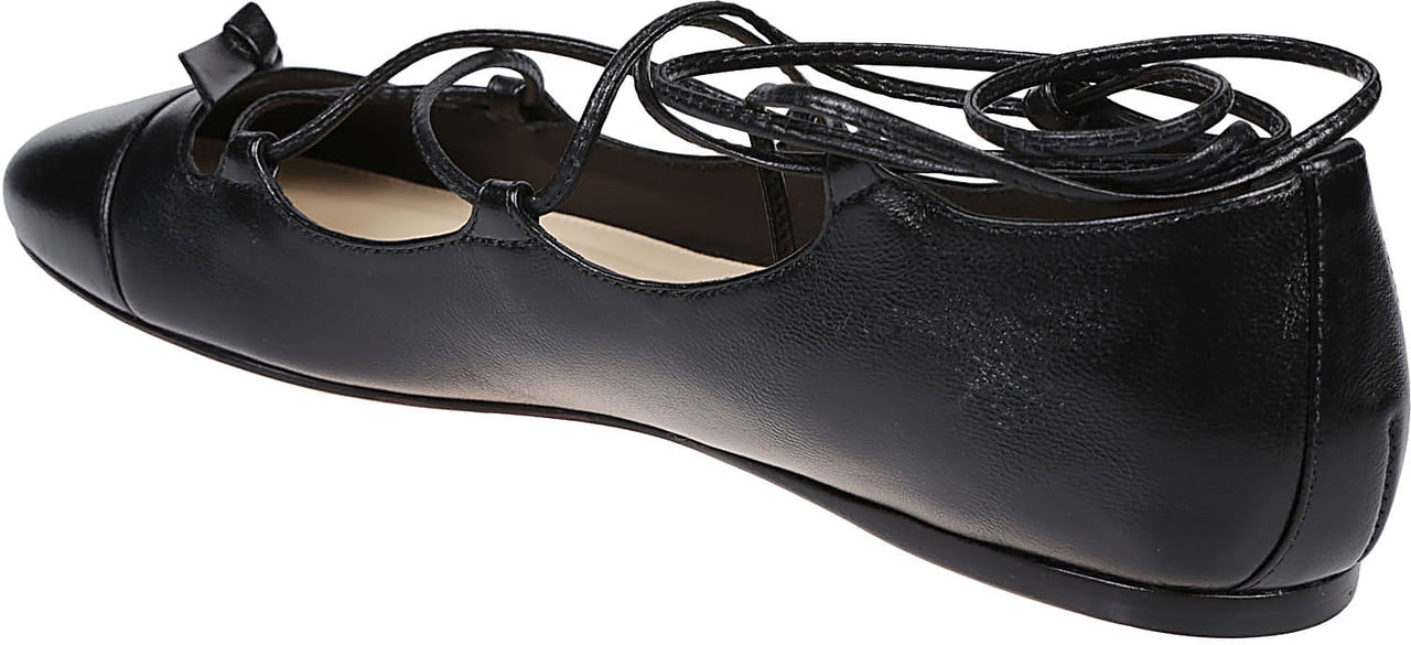Alexandre Birman Slim Carita Flat Ballerinas Black Zwart