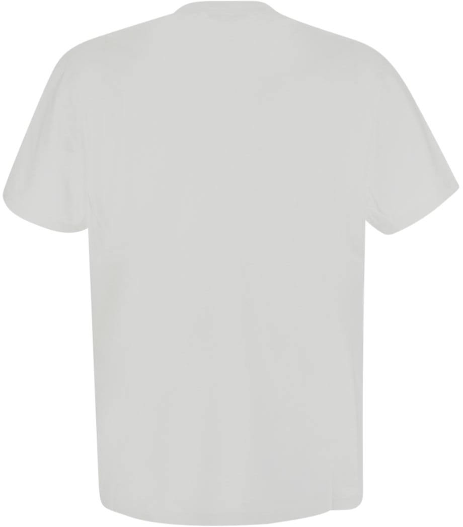 Versace Logo Embroidery T-Shirt Wit