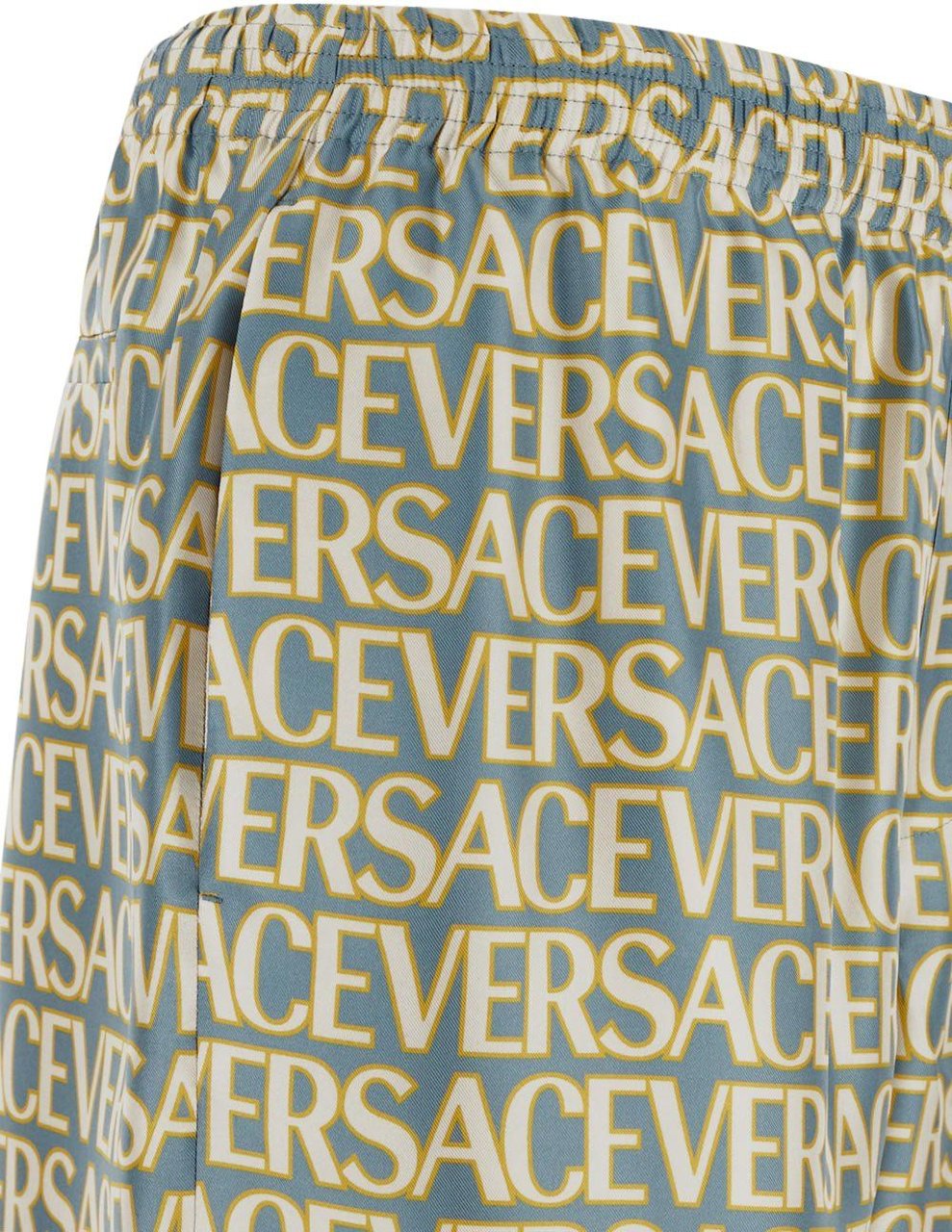 Versace All-Over Logo Shorts Blauw