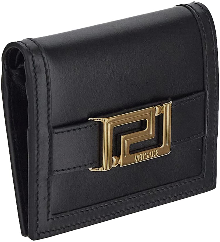 Versace Portafoglio Greca Goddess Zwart