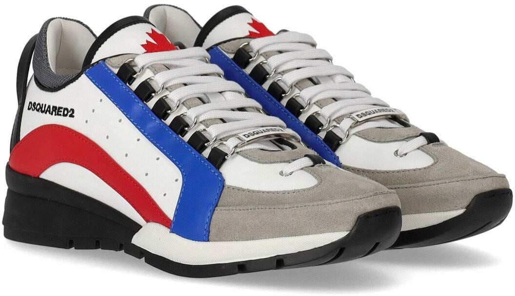 Dsquared2 Legendary White Blue Red Sneaker White Wit