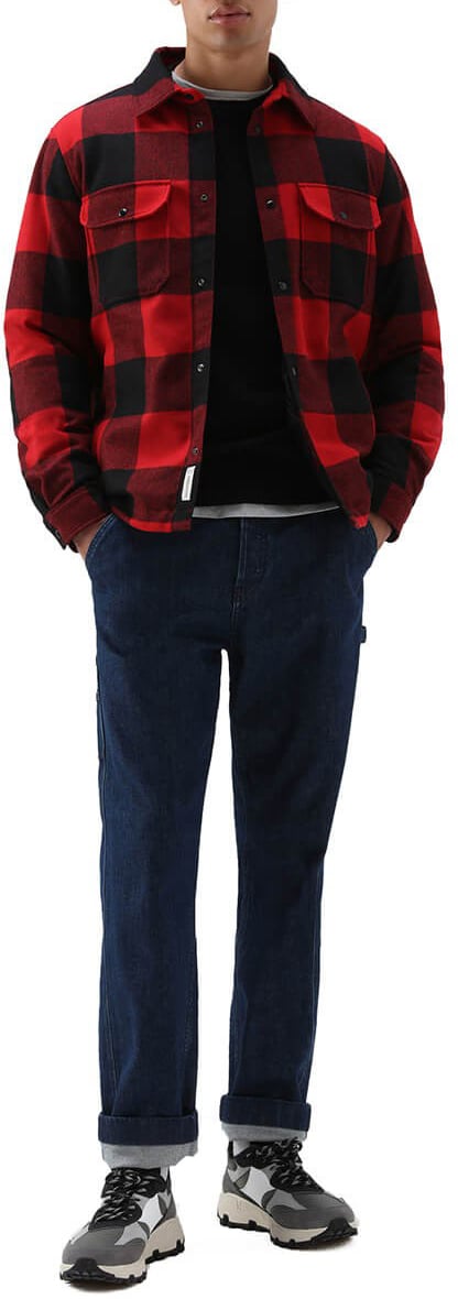 Woolrich Shirts Red Rood