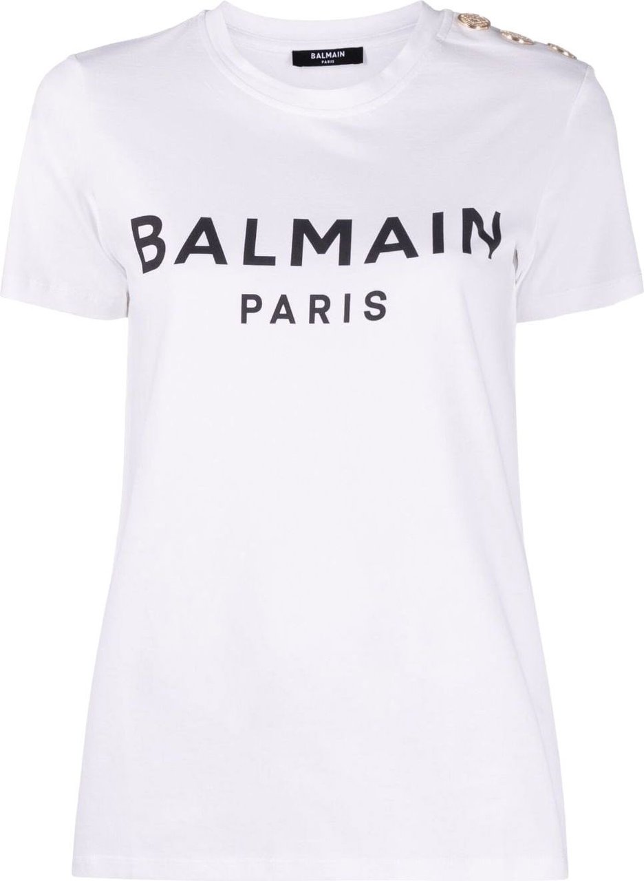 Balmain Logoed T-Shirt Wit