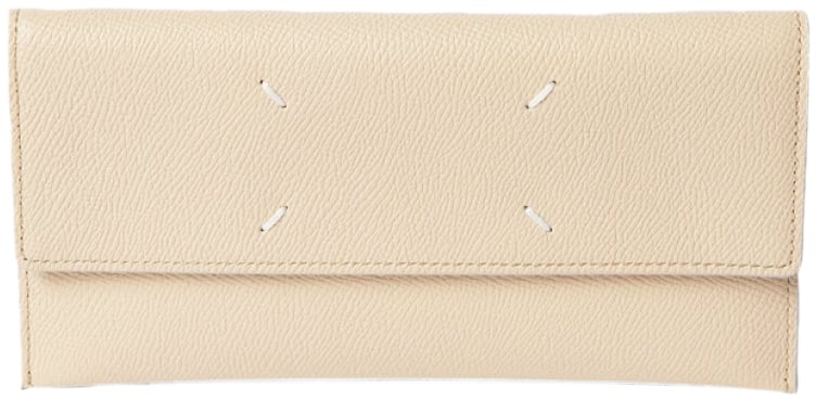 Maison Margiela Four Stitches Logo Wallet Beige