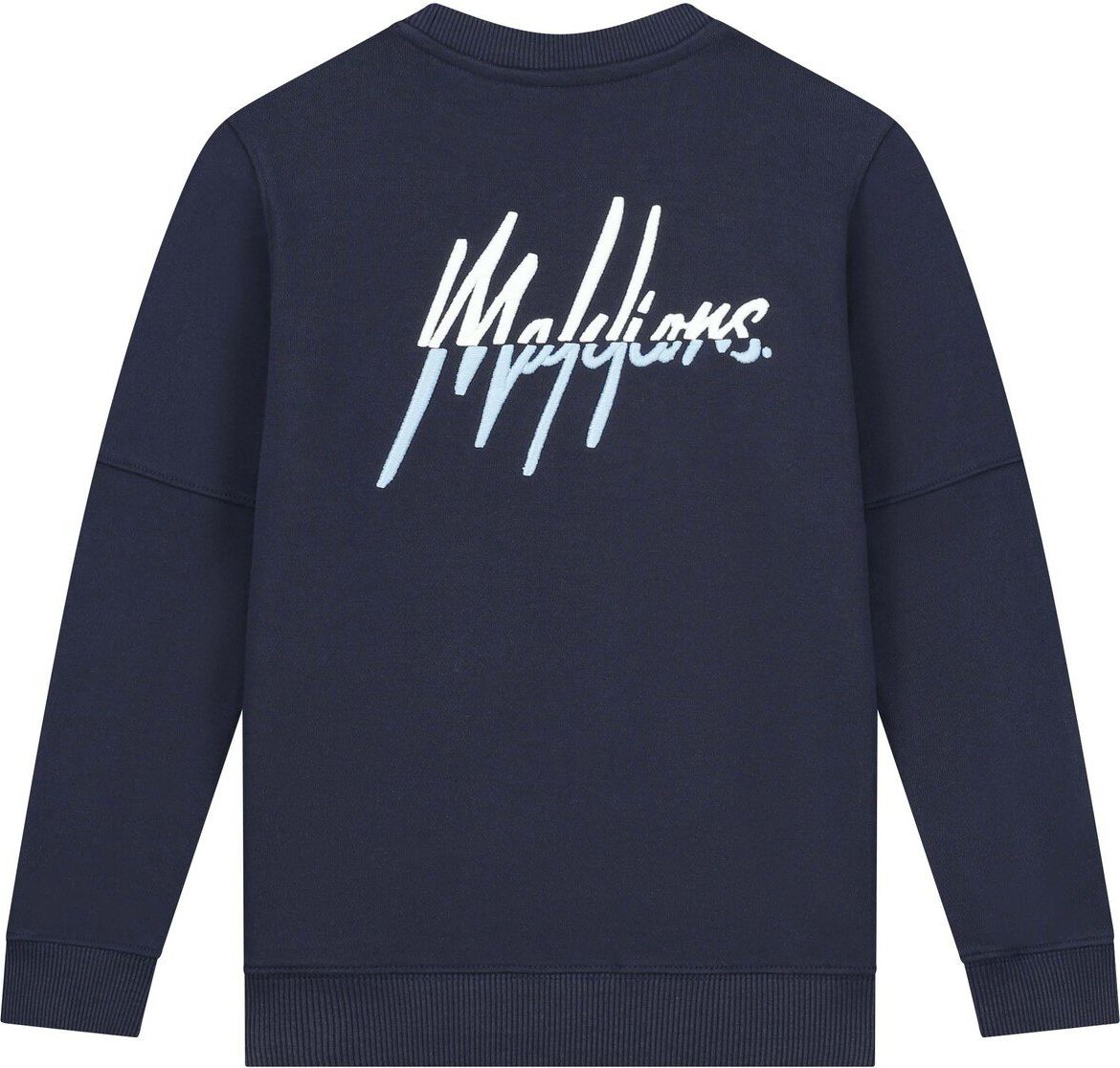 Malelions Split Essentials Sweater - Navy/Lig Blauw