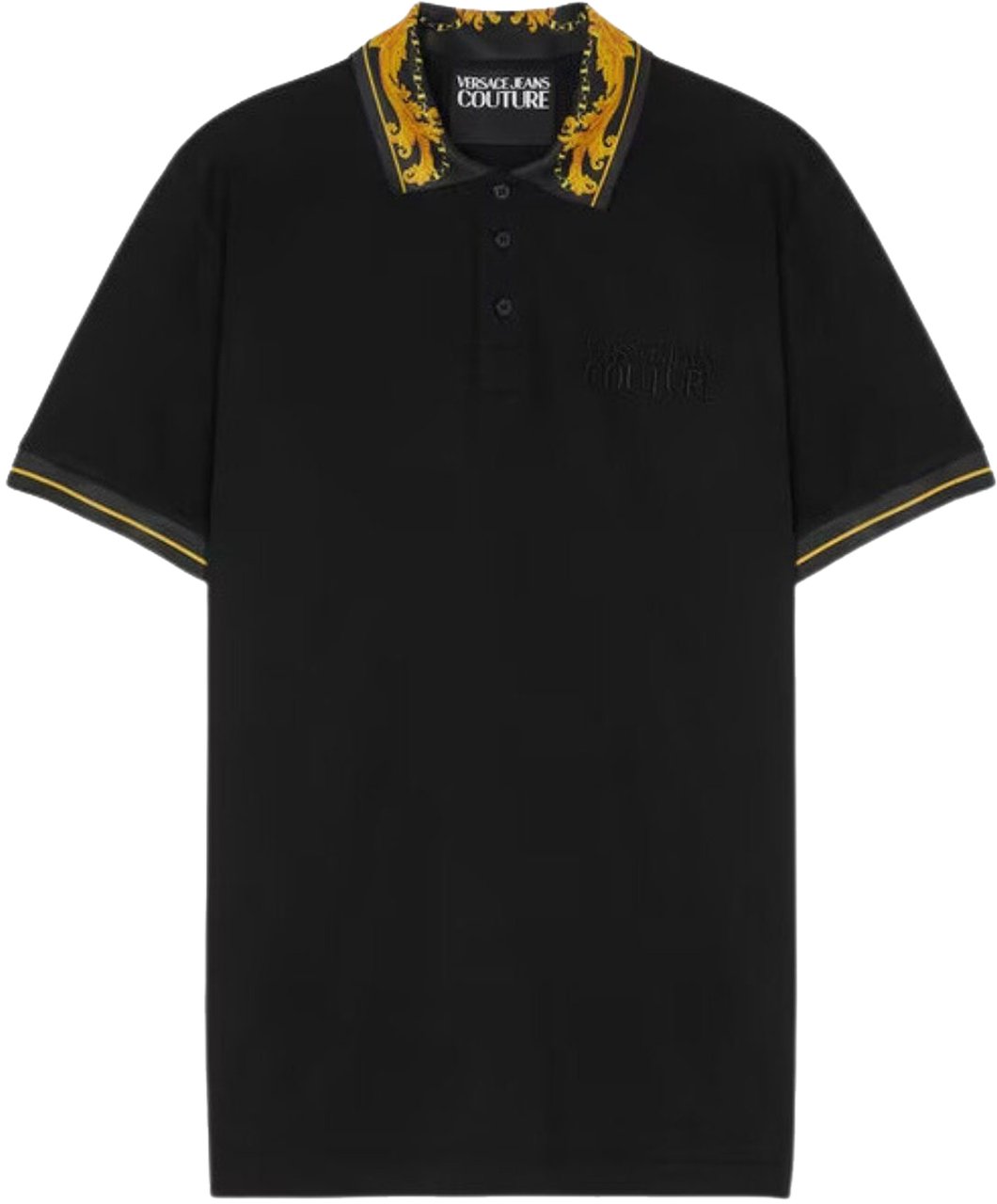 Versace Jeans Couture Chain Couture Polo Zwart