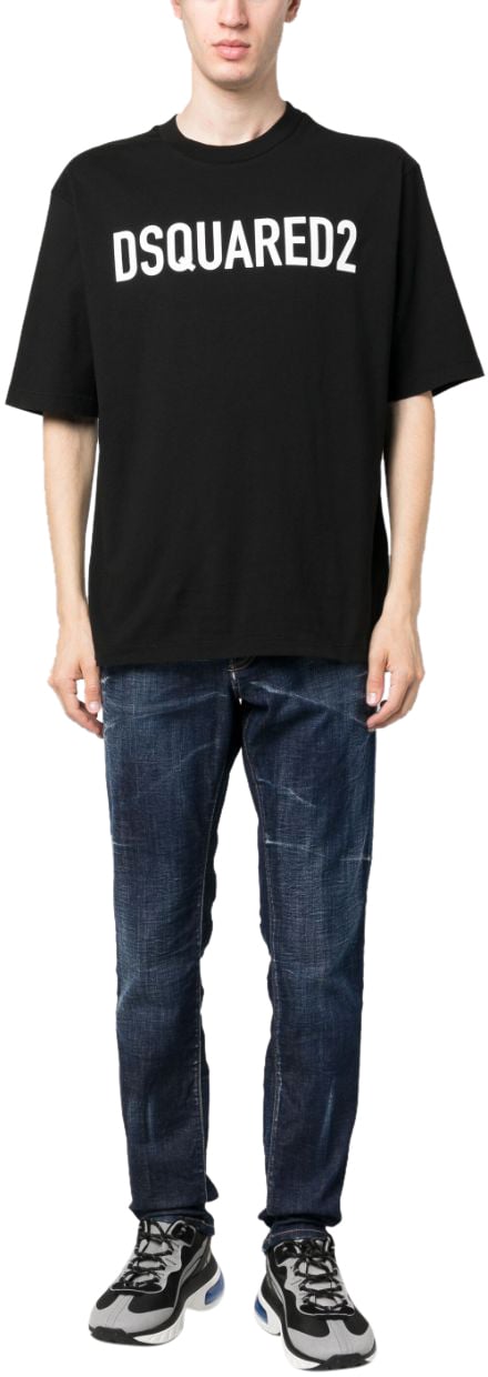 Dsquared2 T-shirts And Polos Black Zwart