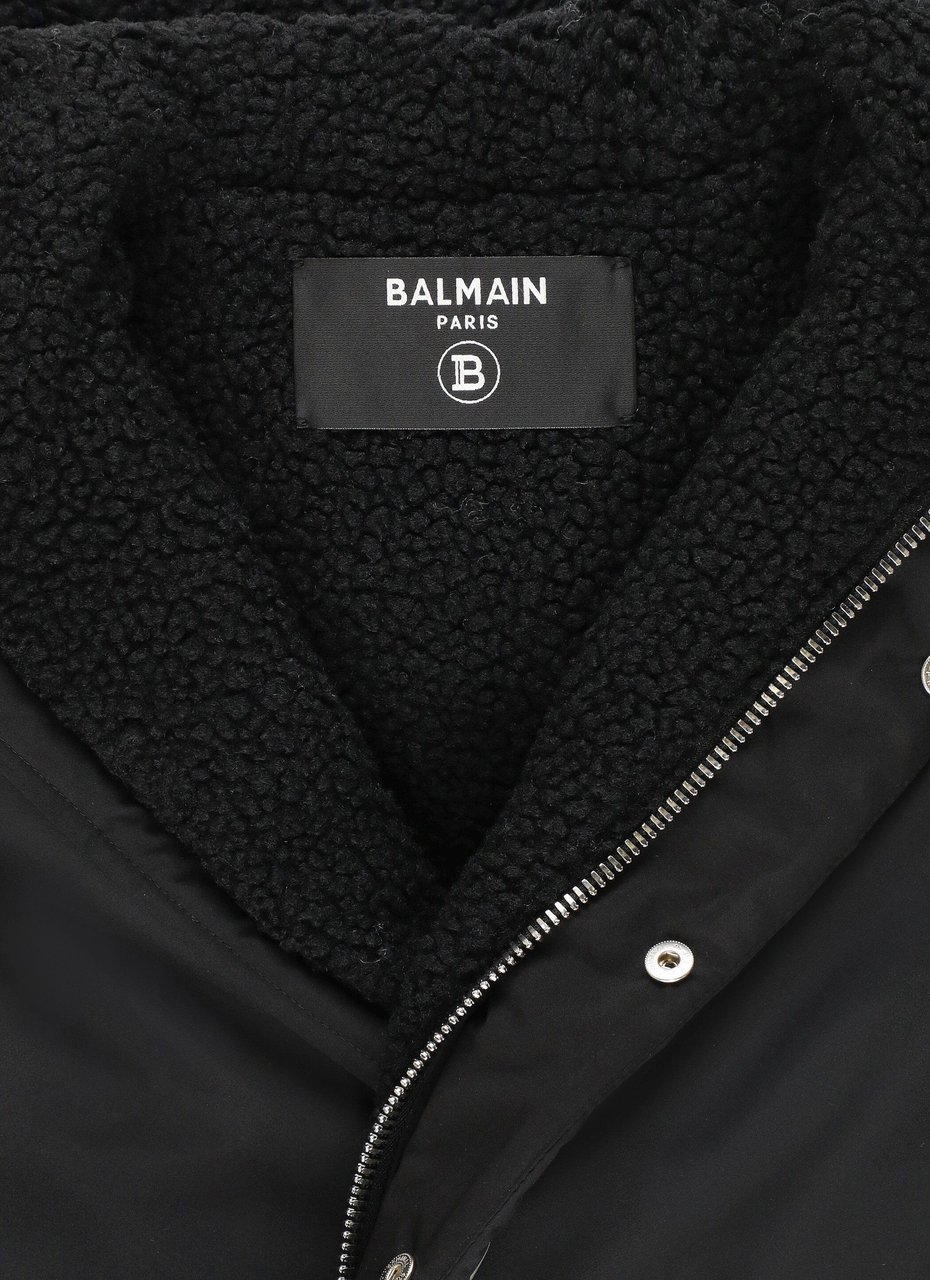 Balmain Coats Black Zwart