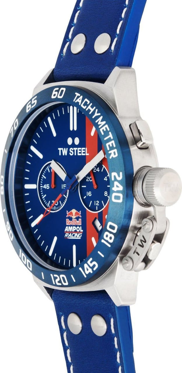 TW Steel CS122 Canteen Red Bull Ampol horloge Chrono 45 mm Blauw