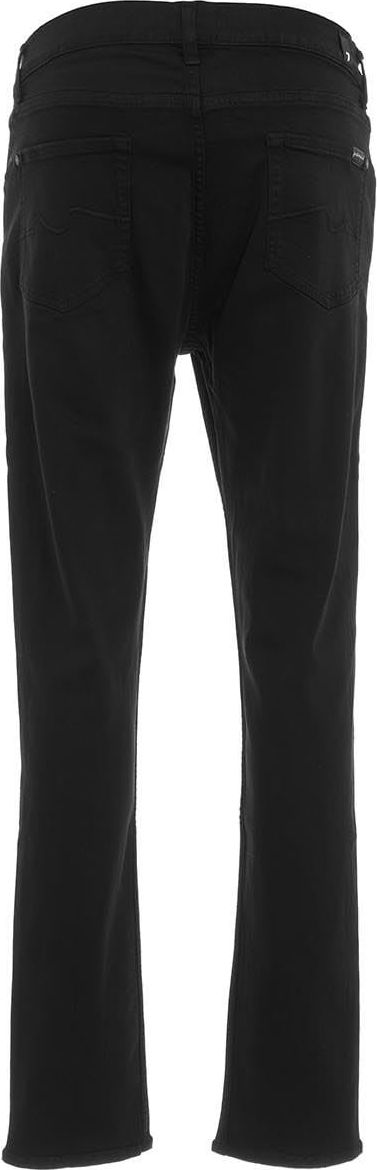 7 For All Mankind Slimmy Tapered Luxe perf Black Zwart