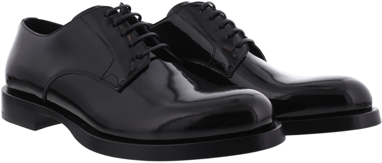 Dolce & Gabbana Heren Polished Derby Zwart Zwart